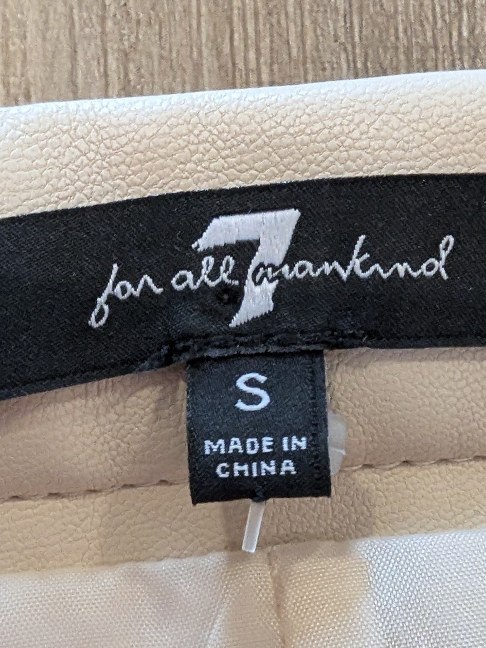 7 For All Mankind Cream Pleated Midi Skirt - Picture 6 of 7
